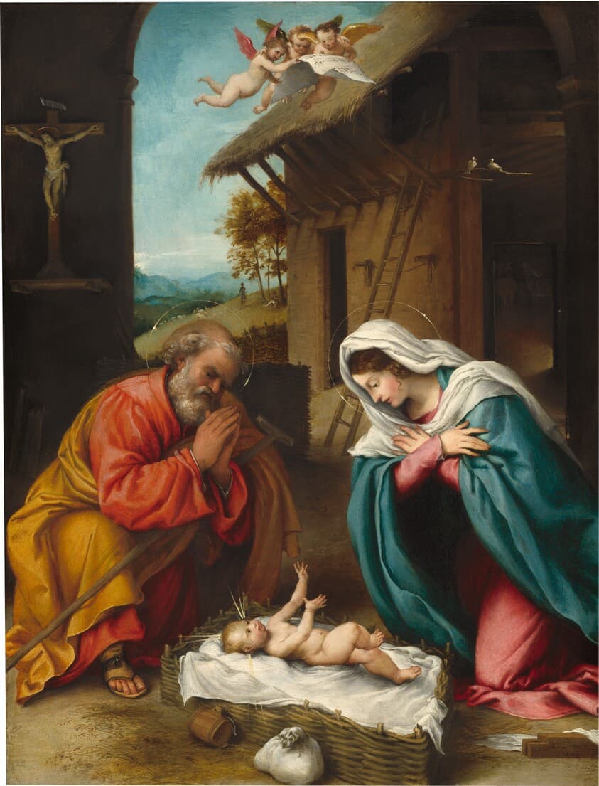 The Nativity — Lorenzo Lotto