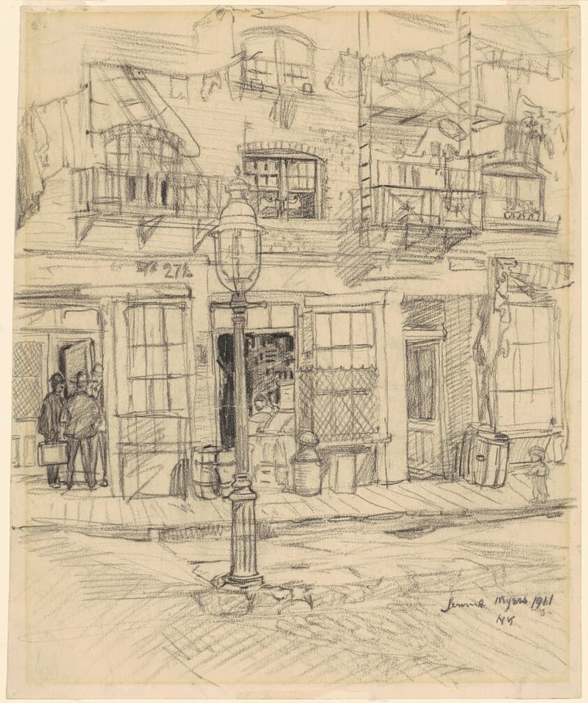 New York Street Scene — Jerome Myers