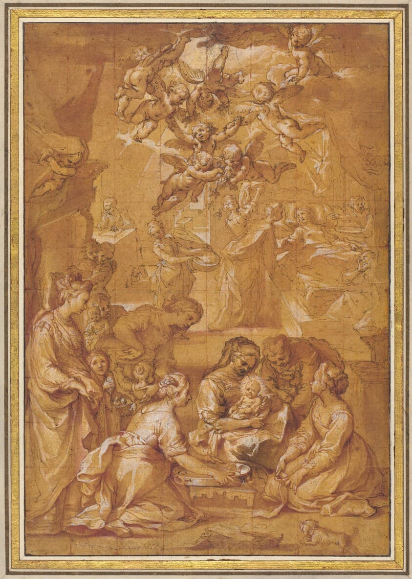 The Birth of the Virgin — Ventura Salimbeni