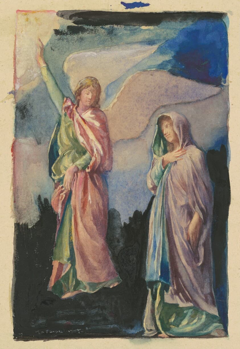Study for "Faith" and "Hope" — John La Farge