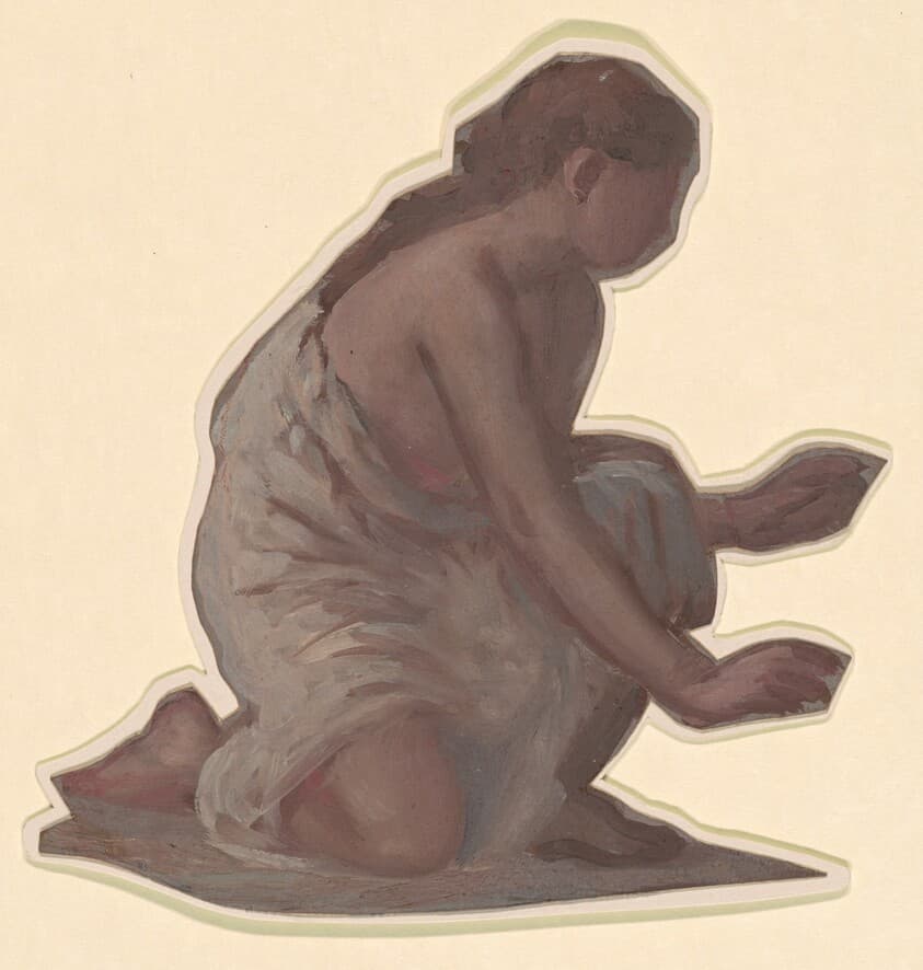 Study for "Greek Girls Bathing" — Elihu Vedder