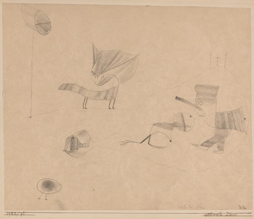 Verhexte Tiere (Bewitched Animals) — Paul Klee