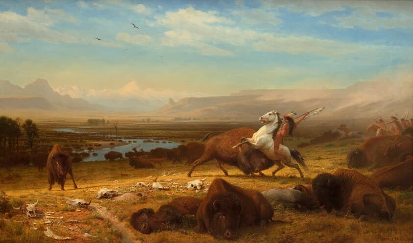 The Last of the Buffalo — Albert Bierstadt