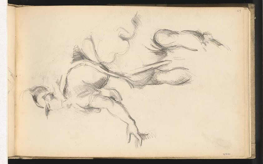 Study of the Allegorical Figure France in Rubens' "The Exchange of the Two Princesses" — Paul Cezanne