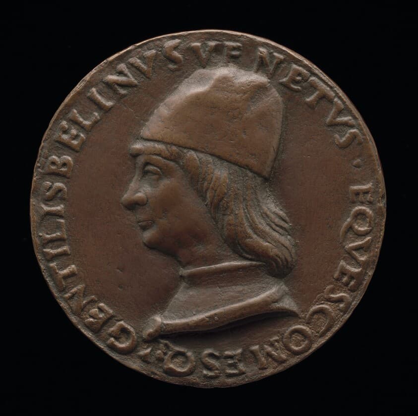 Gentile Bellini, 1429-1507, Venetian Painter [obverse] — Vittore Gambello