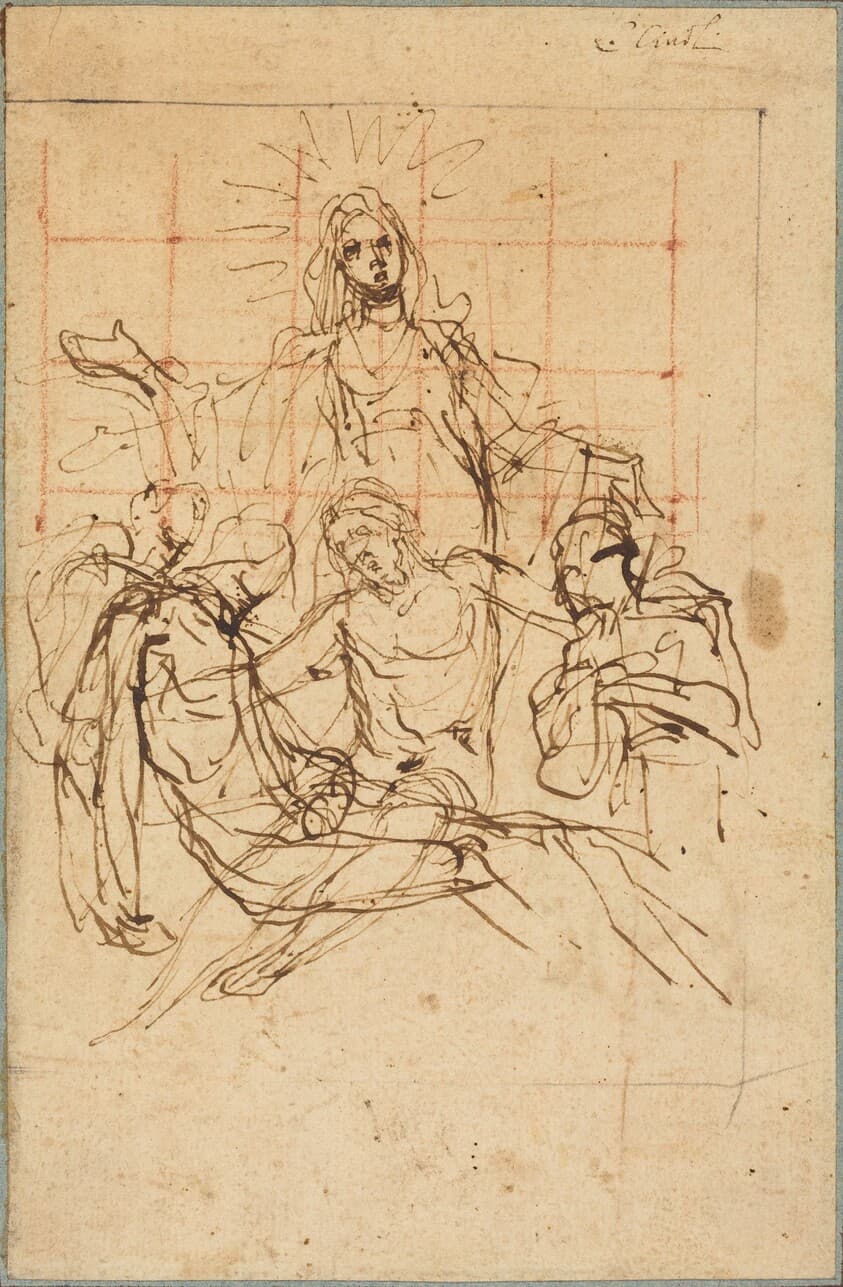 The Pietà (recto) — Ludovico Cardi called Cigoli