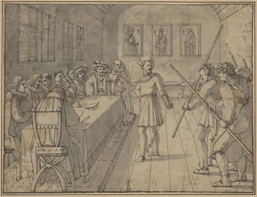 Scene from Act IV from Goethe's "Gotz von Berlichingen" — Franz Pforr