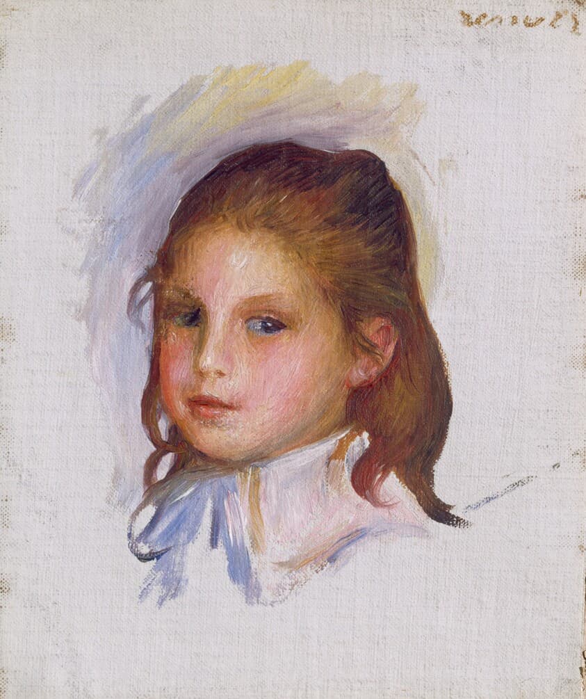 Child with Brown Hair — Auguste Renoir