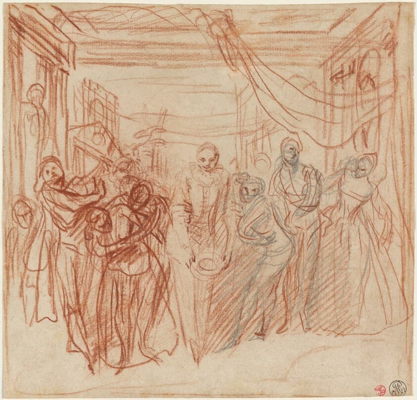 Italian Comedians Taking Their Bows — Antoine Watteau