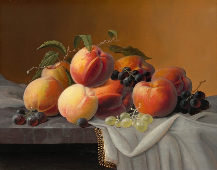 Peaches, Grapes, and Apples — Severin Roesen