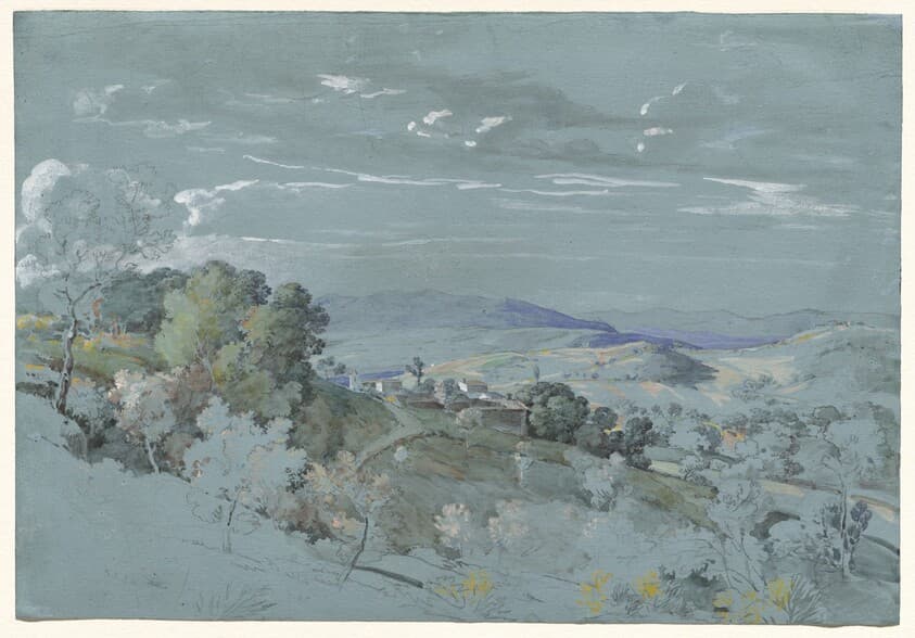The Hills of Umbria near Perugia — Johann Georg von Dillis