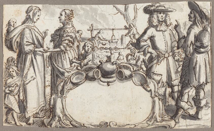 Allegory of Poverty and Wealth — Conrad Meyer