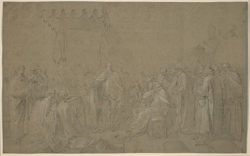 Study for "The Death of the Earl of Chatham" — John Singleton Copley