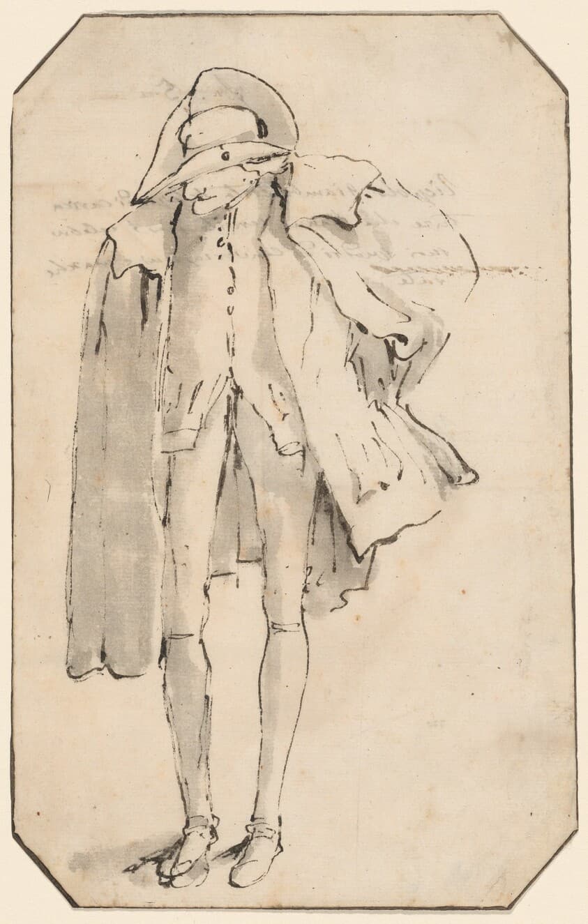 Standing Figure Wearing a Hat — Giovanni Battista Tiepolo