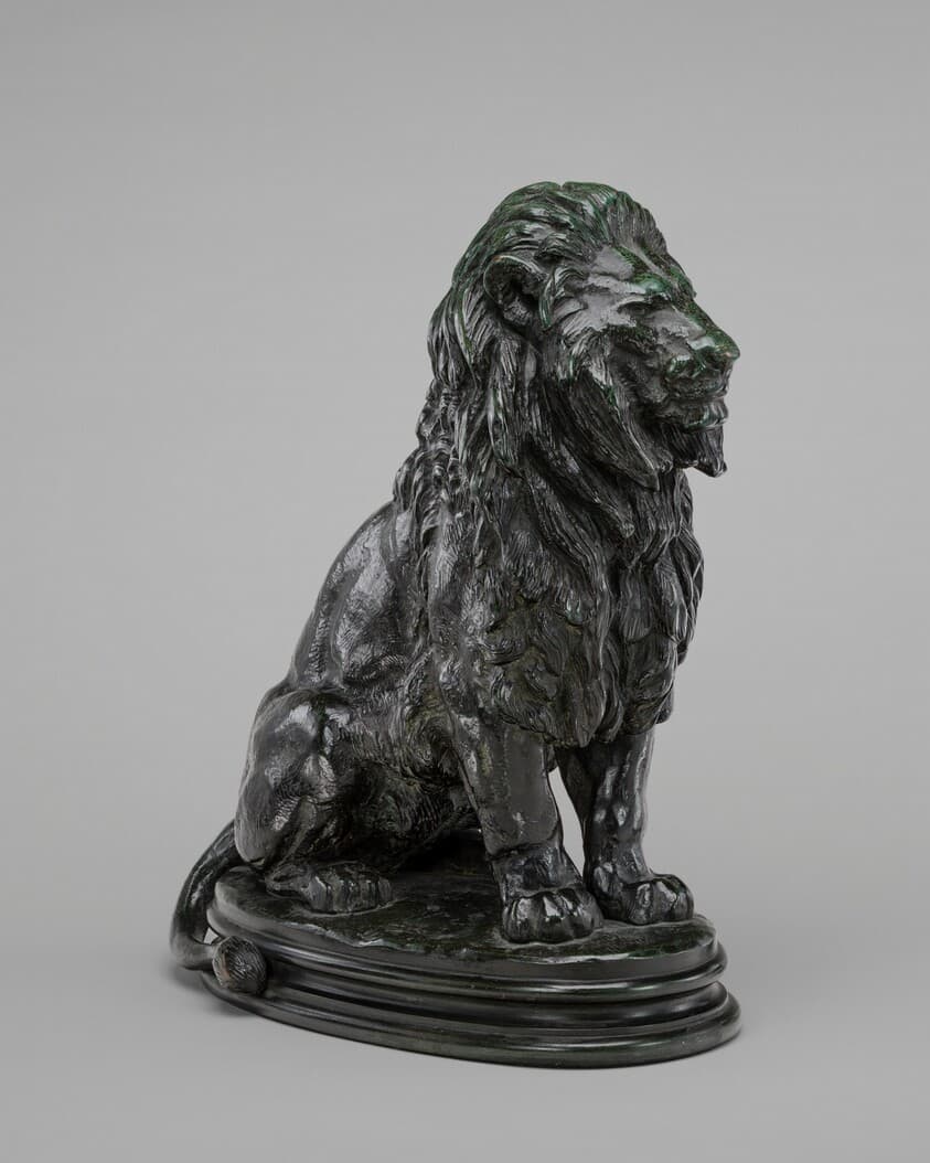 Seated Lion — Antoine-Louis Barye