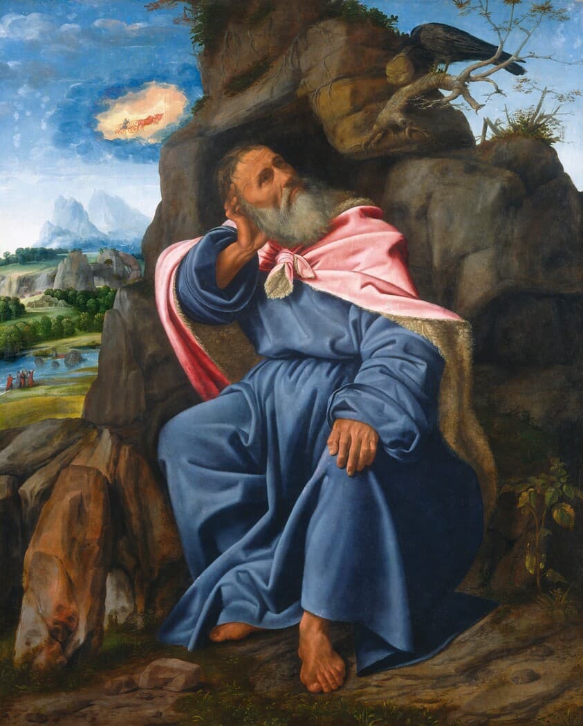 Elijah Fed by the Raven — Giovanni Girolamo Savoldo