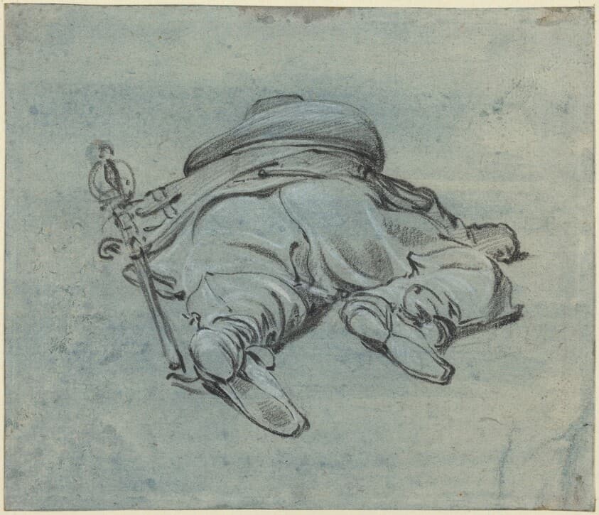 A Cavalier Lying on the Ground — Jan Both