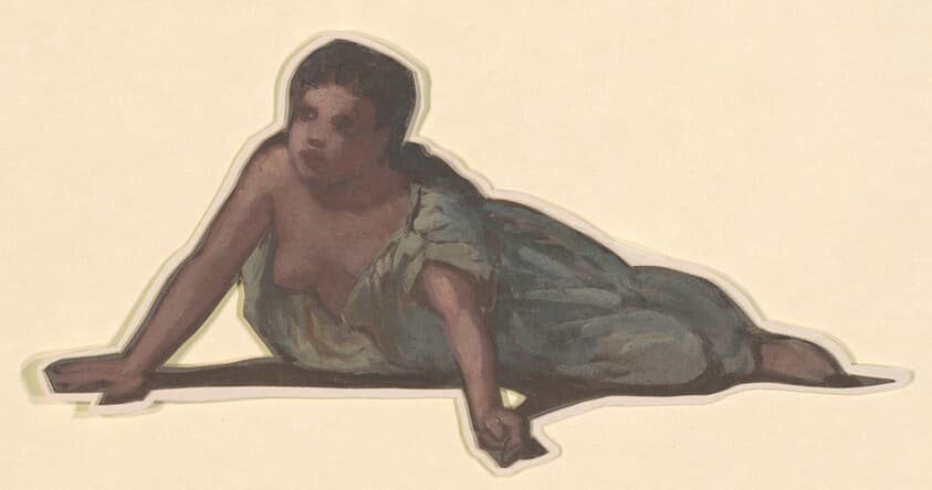 Study for "Greek Girls Bathing" — Elihu Vedder