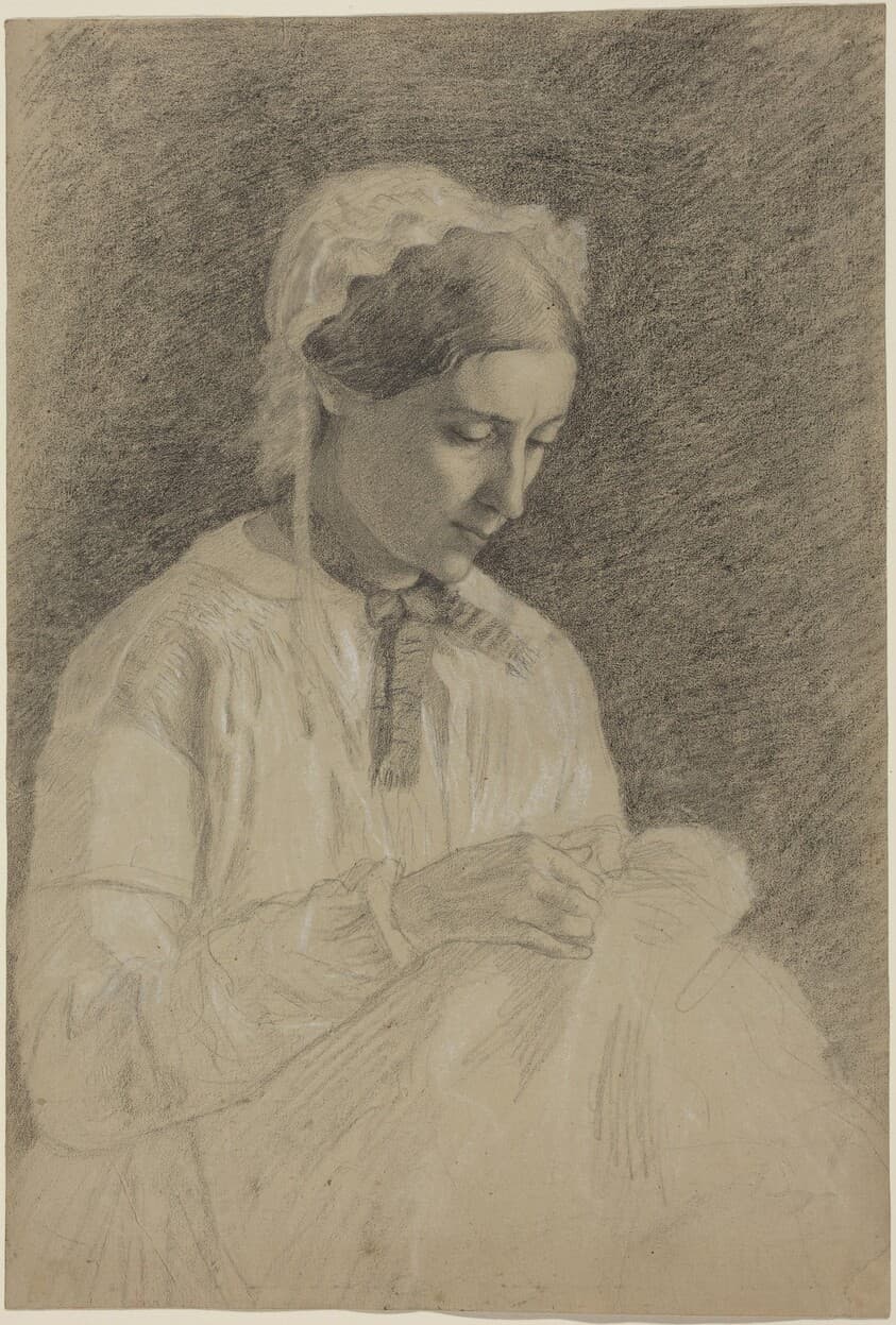 Woman Embroidering — Edgar Degas