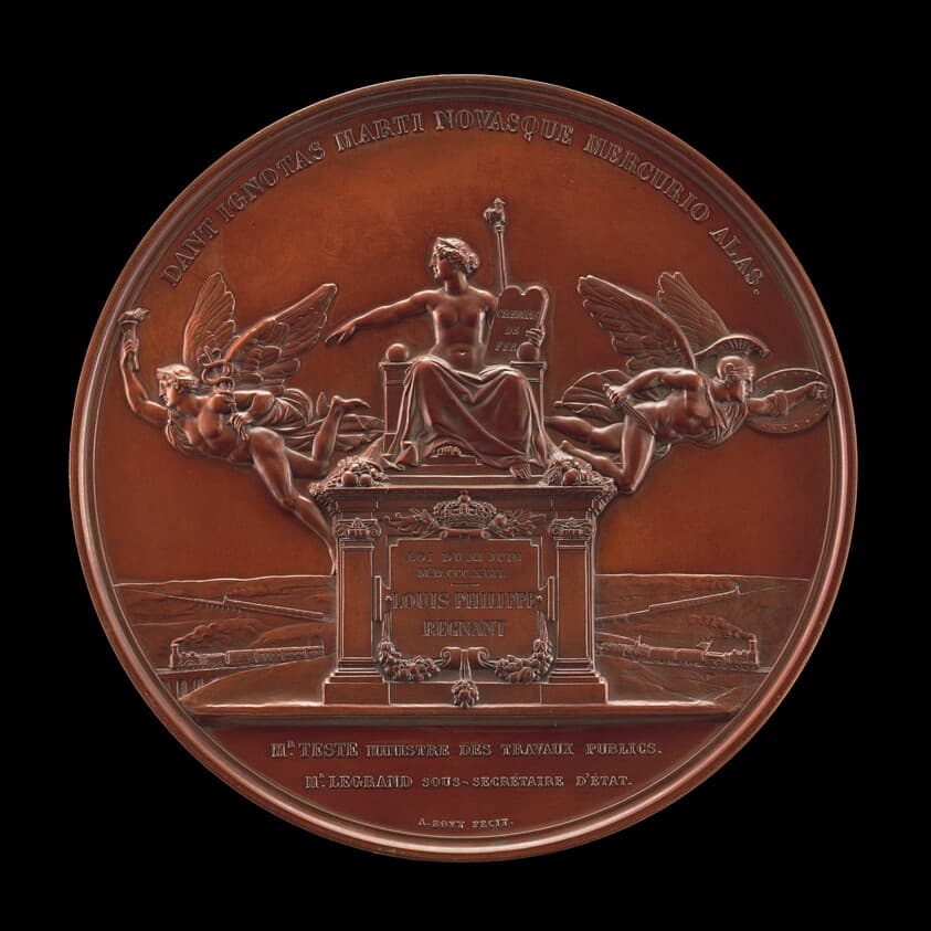 The Establishment of the French Railway System: The Law of 11 June 1842 [reverse] — Antoine Bovy
