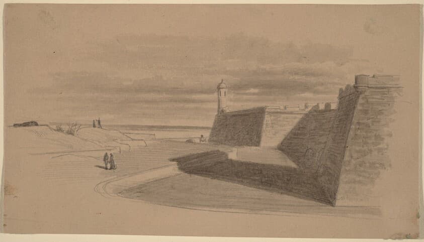 Moat at Fort Marion, Florida — James Wells Champney