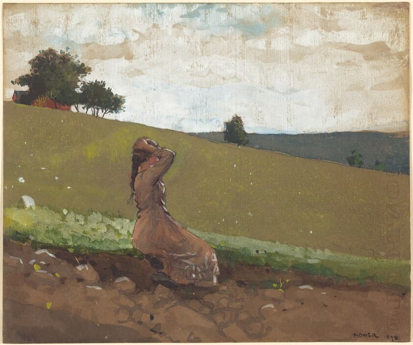 The Green Hill — Winslow Homer
