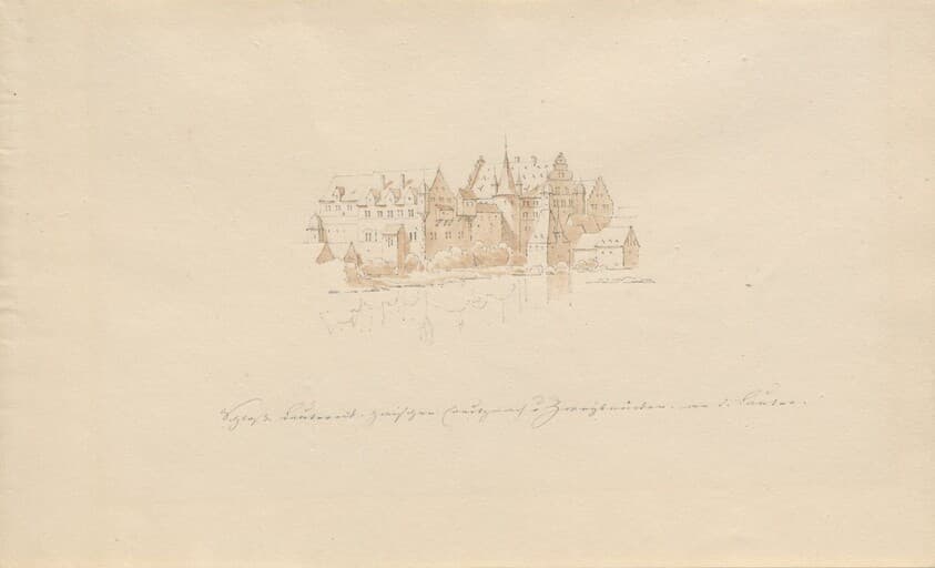 Schloss Lauter zwischen Creutznach u. Zweibrücken an d. Lauter — Karl Julius von Leypold