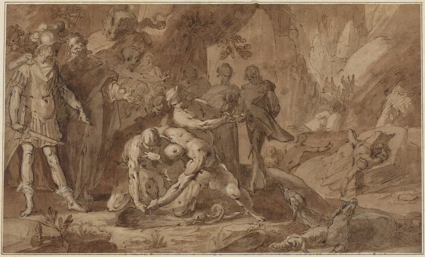 Odysseus and Teiresias — Gerrit Pietersz Sweelinck