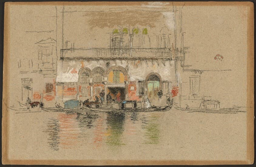The Palace; white and pink — James McNeill Whistler