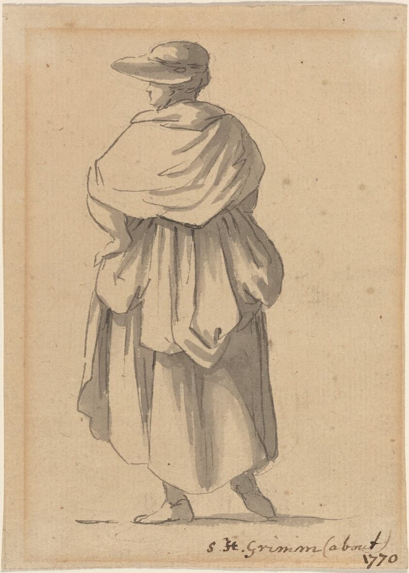 A Peasant Woman — Samuel Hieronymus Grimm