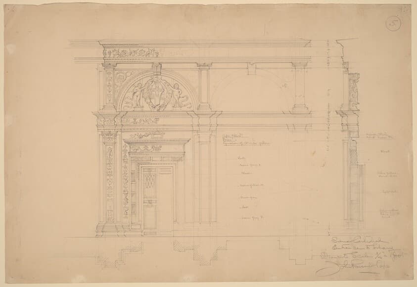 Siena Cathedral, Entrance to Library — John Russell Pope