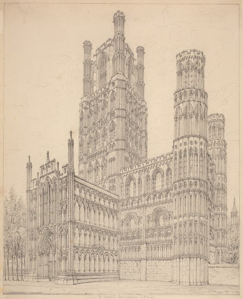Ely Cathedral, Cambridgeshire, S.W. View — John Coney