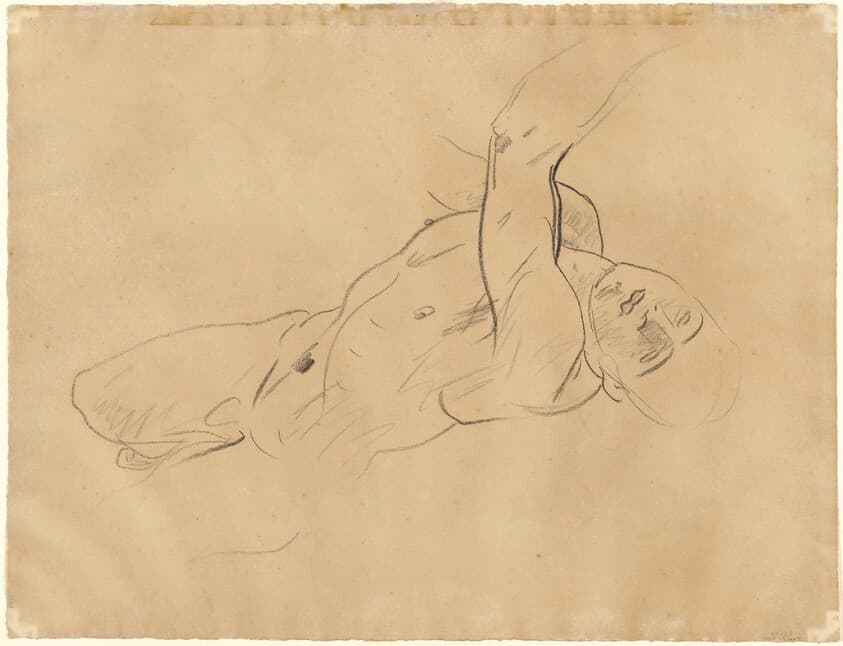 Falling Male Nude [verso] — John Singer Sargent