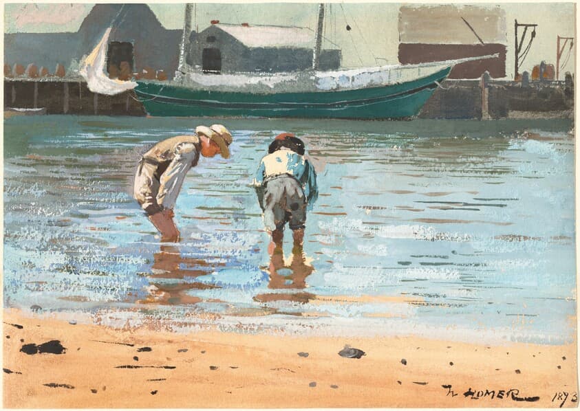 Boys Wading — Winslow Homer