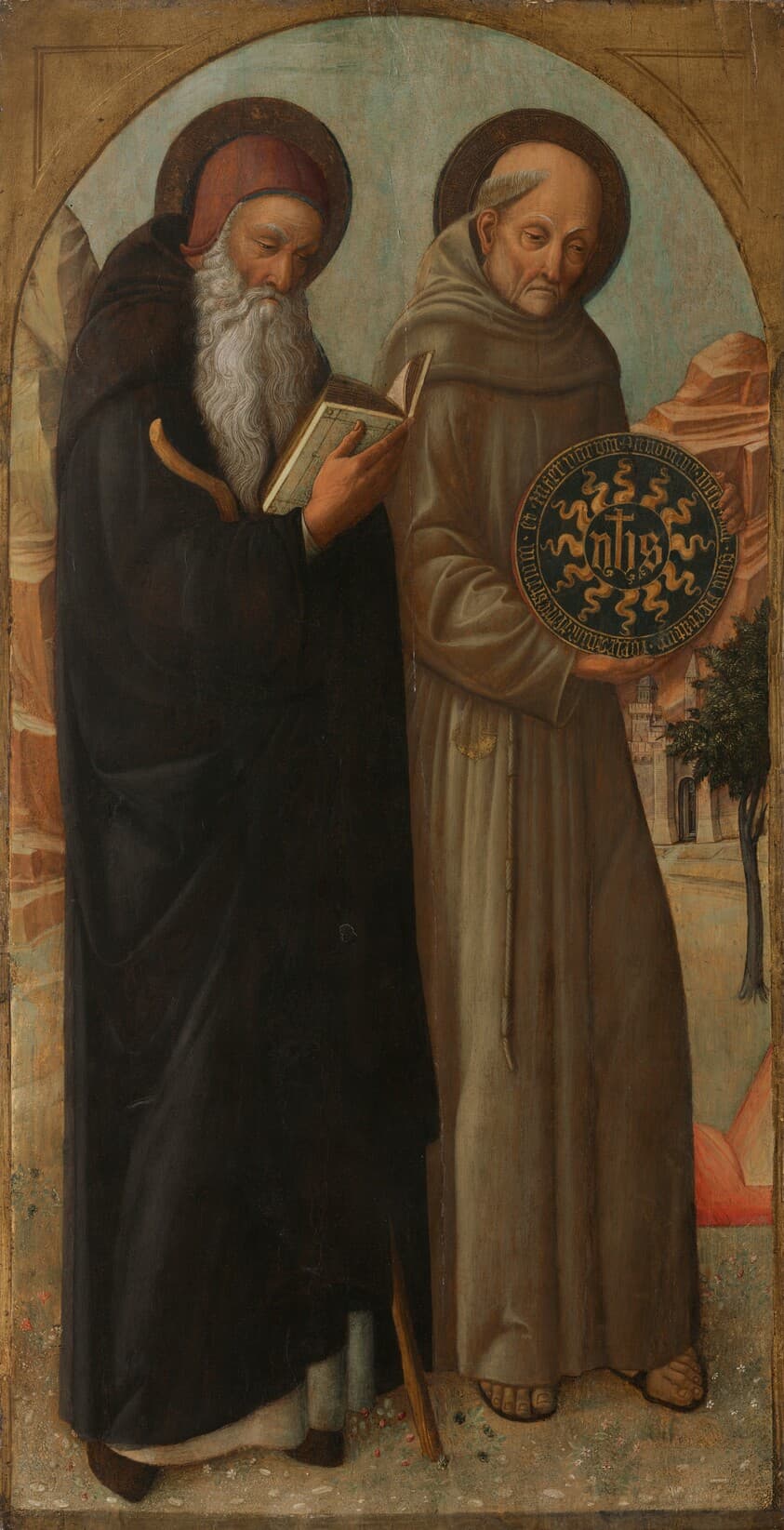 Saint Anthony Abbot and Saint Bernardino of Siena — Jacopo Bellini