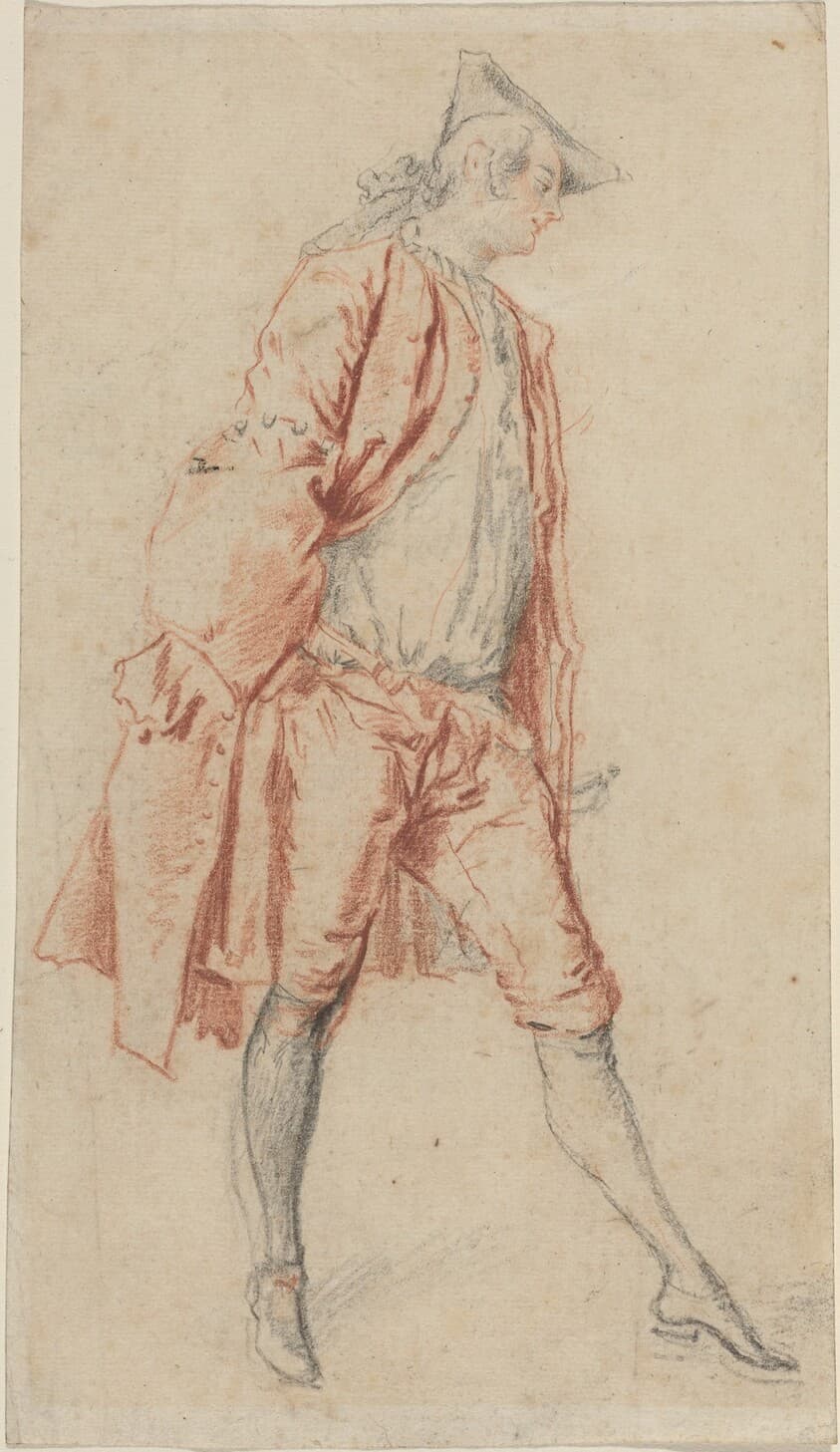 A French Gentleman Standing — Jacques André Portail