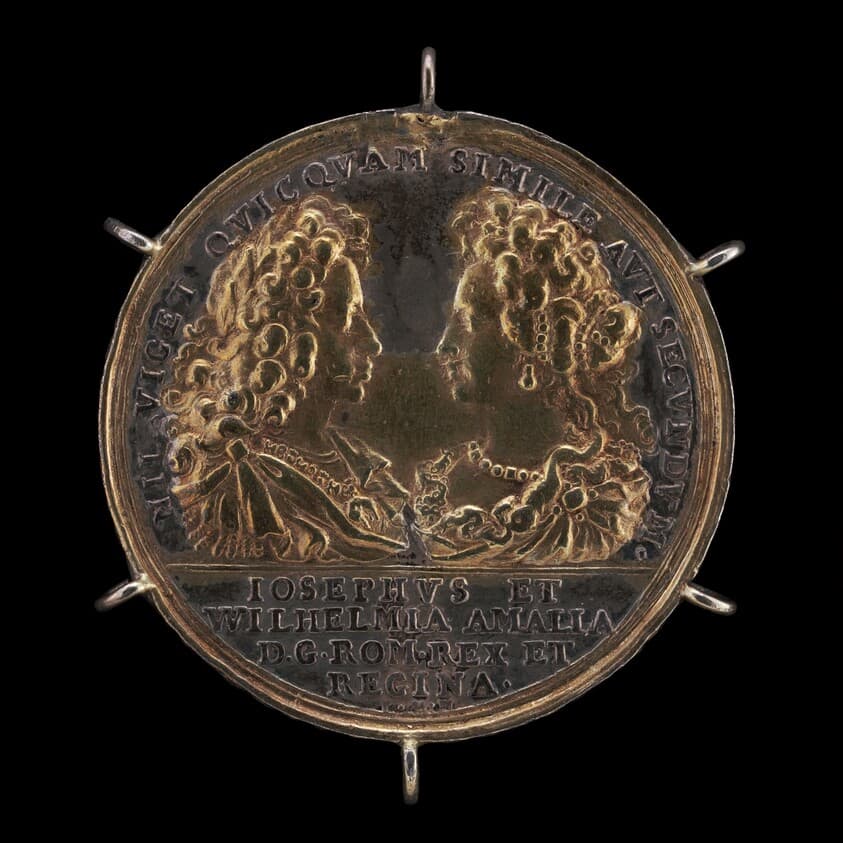 Emperor Joseph I and Princess Wilhelmina Amalia [obverse] — Philipp Heinrich Müller
