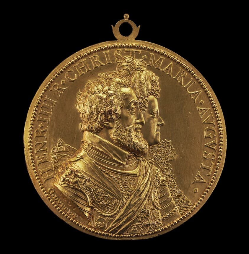 Henri IV, 1553-1610, King of France 1589, and Marie de' Medici, 1573-1642, His Wife 1600 [obverse] — Guillaume Dupré