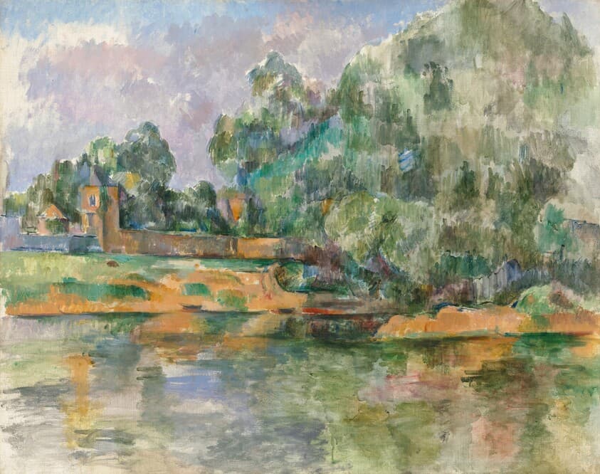 Banks of the Seine at Médan — Paul Cezanne