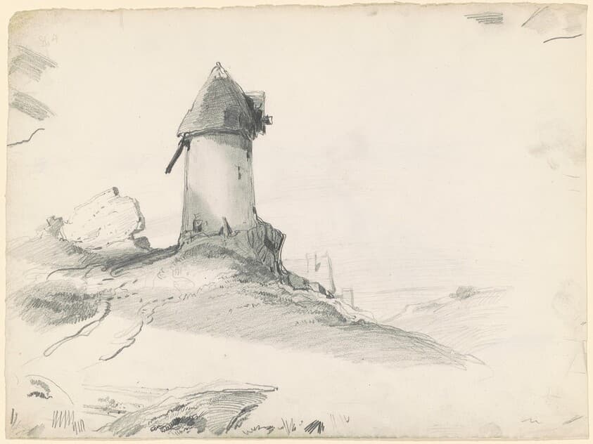 Landscape with Mill — Seth Wells Cheney