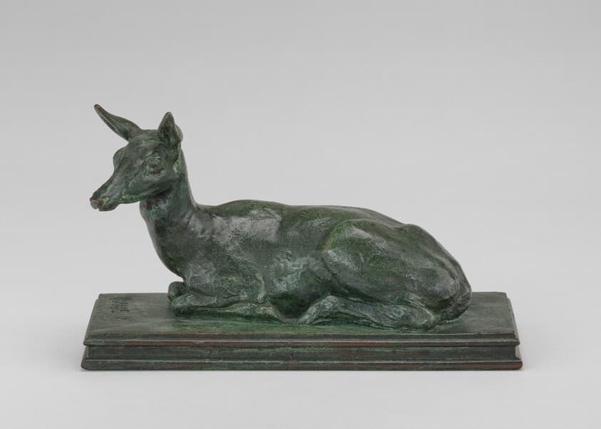 Doe Reclining — Antoine-Louis Barye