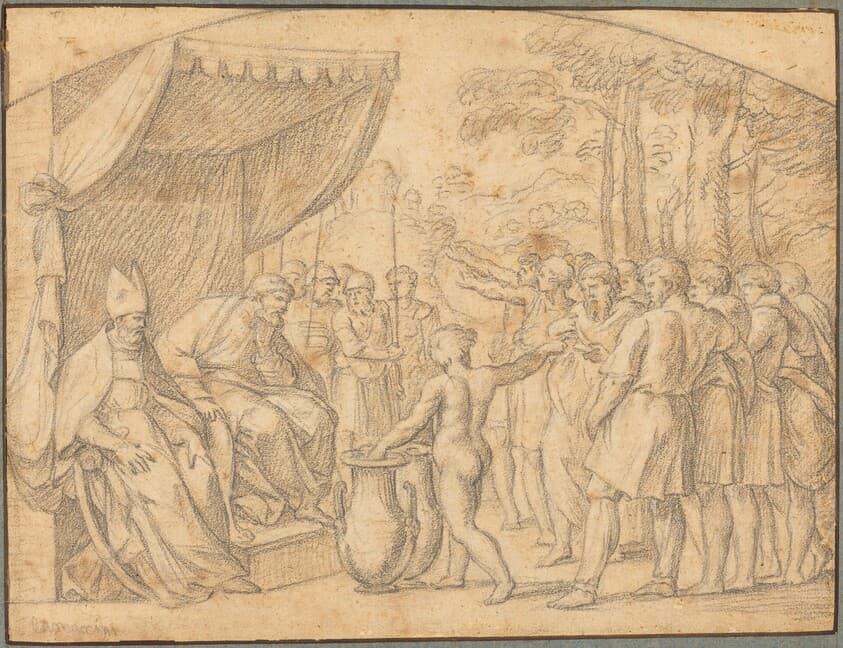 The Drawing of Lots to Divide the Promised Land — Etienne Parrocel