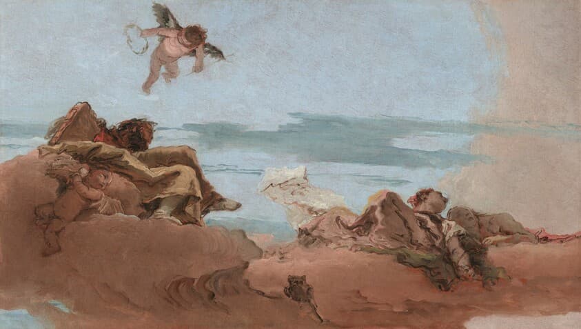 Study for a Ceiling with the Personification of Counsel — Giovanni Battista Tiepolo