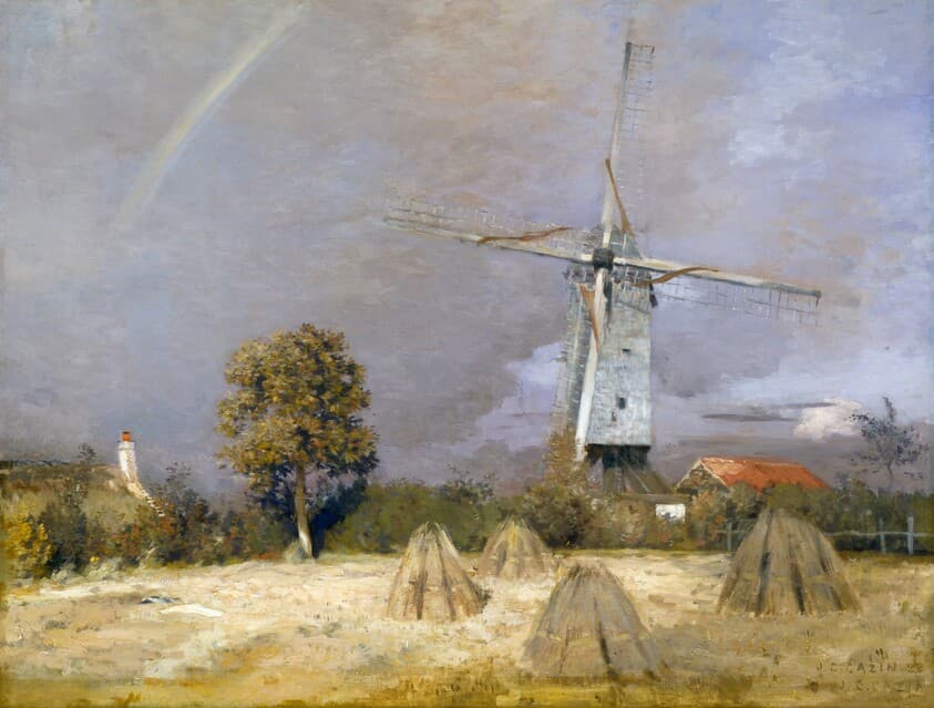 The Great Windmill and the Rainbow — Jean-Charles Cazin