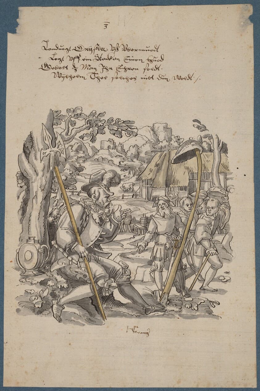 William Tell Refusing to Honor Governor Gessler's Hat — Hans Kaspar Lang the Elder