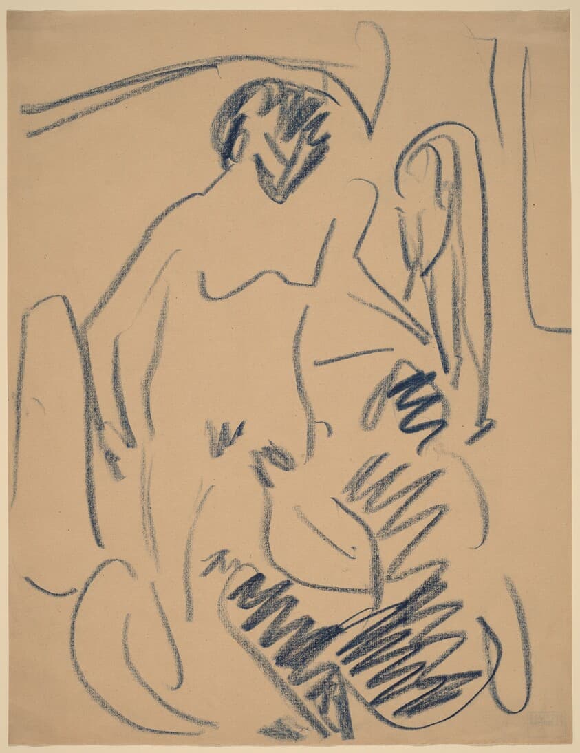Nude on the Beach — Ernst Ludwig Kirchner
