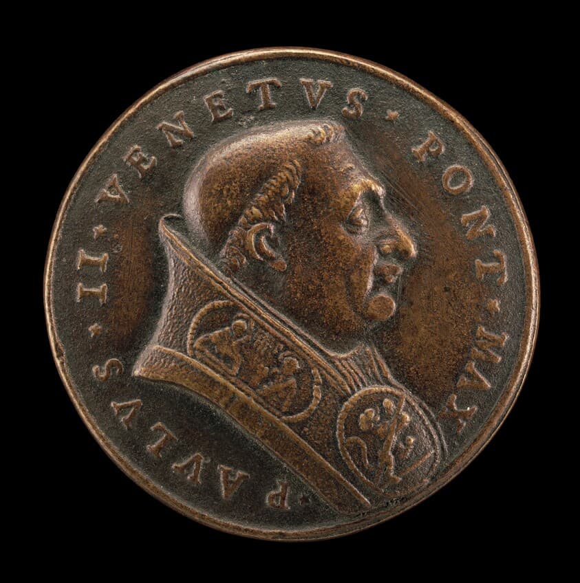 Paul II (Pietro Barbo, 1417-1471), Pope 1464 [obverse] — Girolamo Paladino