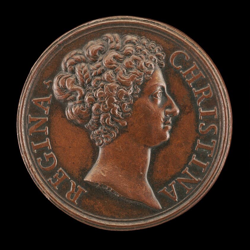 Christina of Sweden, 1626-1689, Queen 1632-1654 [obverse] — Giovanni Martino Hamerani