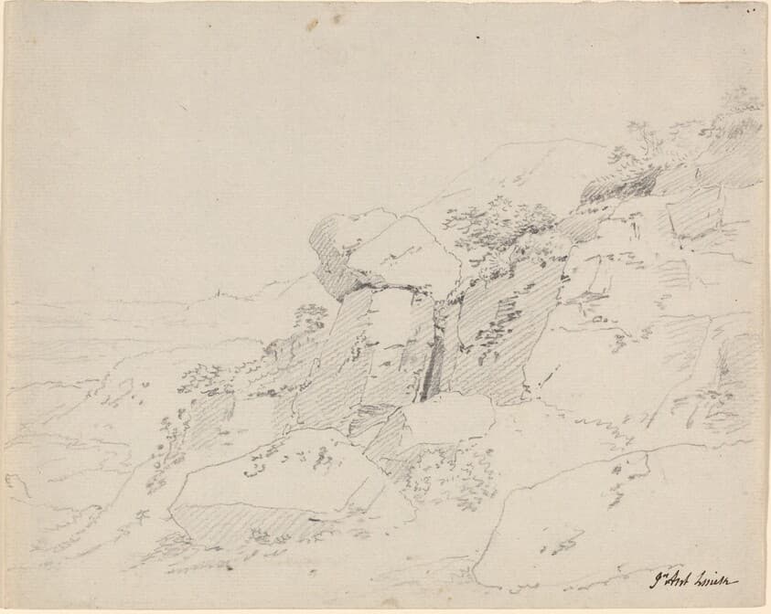 Glacial Boulders at the Edge of a Mountain — Jean Antoine Linck