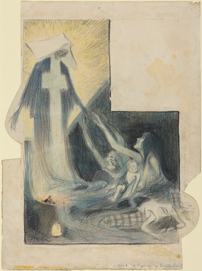 La mort des pauvres-Baudelaire — Théophile Alexandre Steinlen